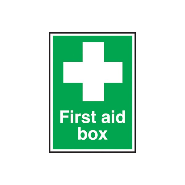 Self Adhesive First Aid Box and Symbol Sign