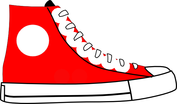 Red Tennis Shoes Clipart