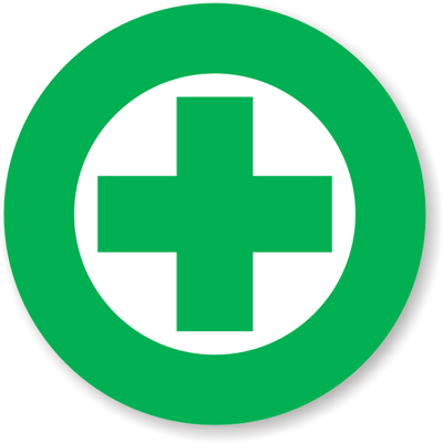 First Aid Hard Hat Stickers - For First Aid Certified Team