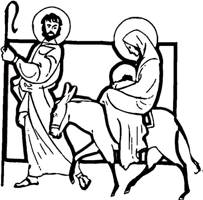 Christmas Coloring Pages Mary And Joseph - CartoonRocks.com