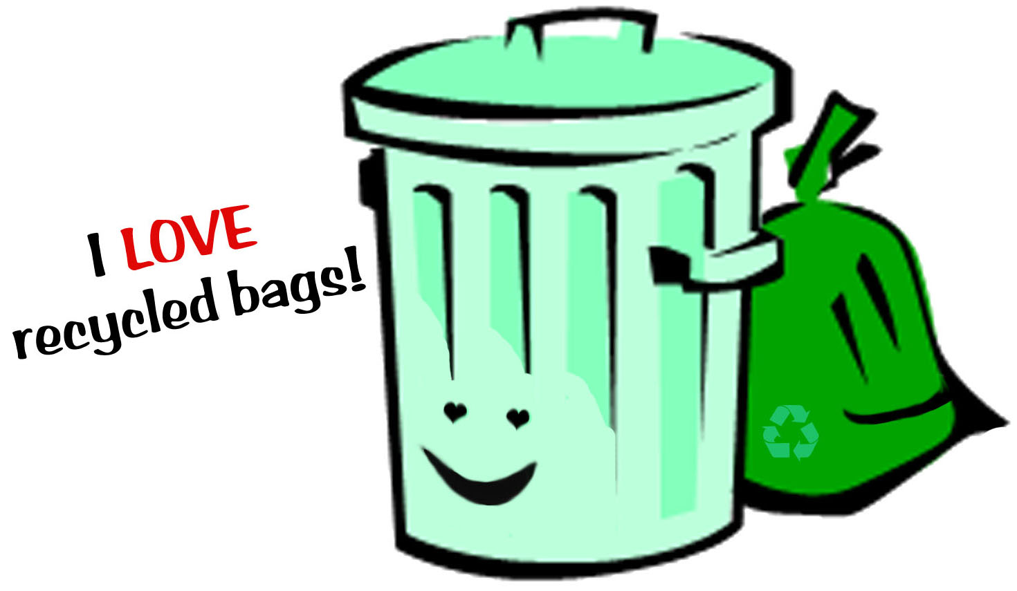 Bag In Garbage Can Clipart