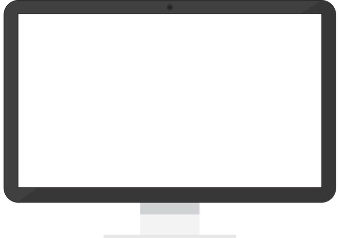 Flat Monitor Screen Vector | Free Vector Art at Vecteezy!