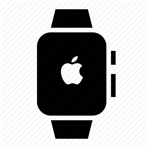 Apple logo, apple watch, clock, device, ios, timepiece, watch icon ...