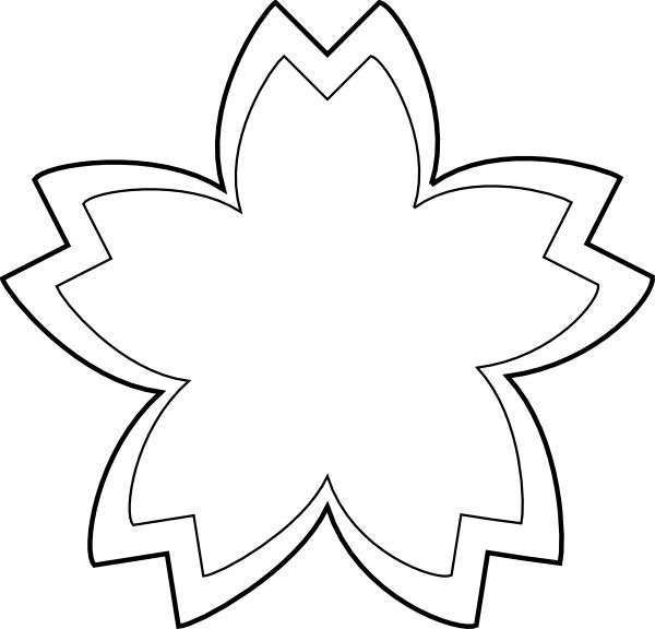 Flower Clip Art Outline - Free Clipart Images