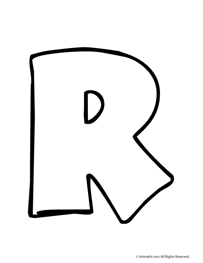 Exploding letter r clipart