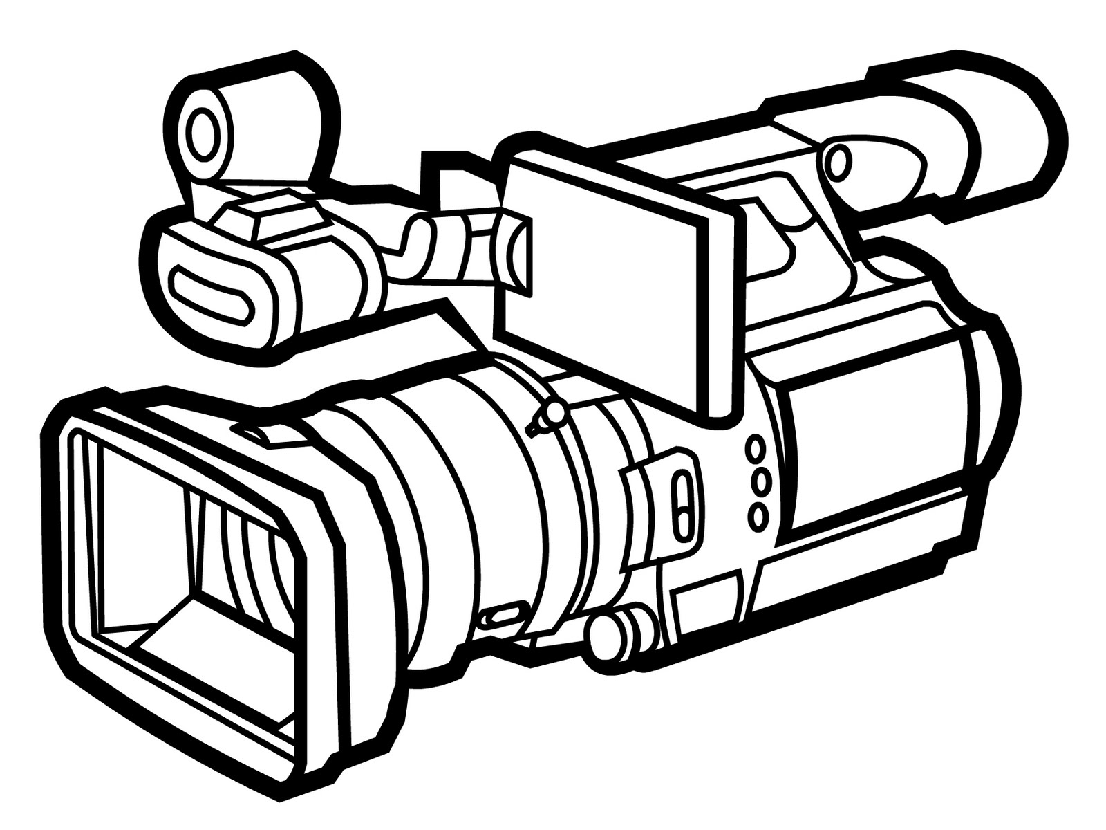 Video camera logo clipart