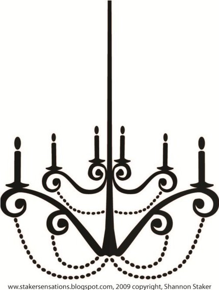 Chandelier Silhouette Clip Art Free Clipart Best