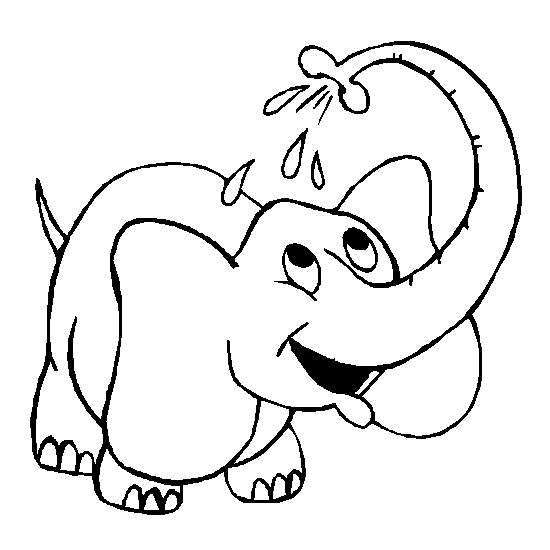 Baby Elephant :: Drawing :: Colouring Pictures ~ Kindergarten ...