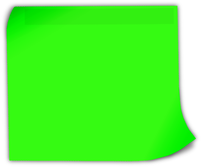Green Sticky Note - ClipArt Best
