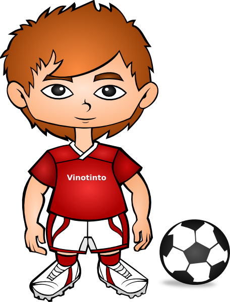 Animated soccer player clipart
