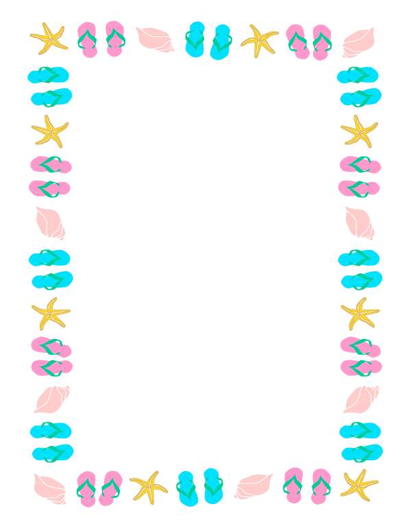 Best Summer Border Clip Art #8075 - Clipartion.com