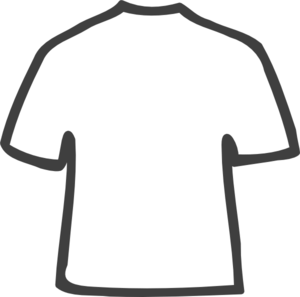 T shirt outline clipart