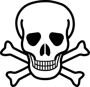 Skull drawing clipart