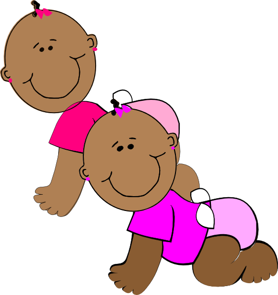 Twin Baby Clipart
