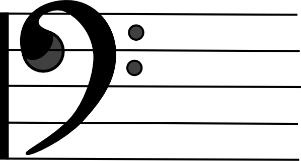 Bass Clef clip art Free vector in Open office drawing svg ( .svg ...
