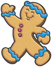 Gingerbread Man Clip Art Free - Free Clipart Images