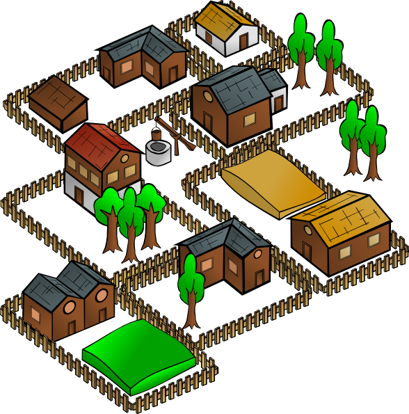Small Town Clipart