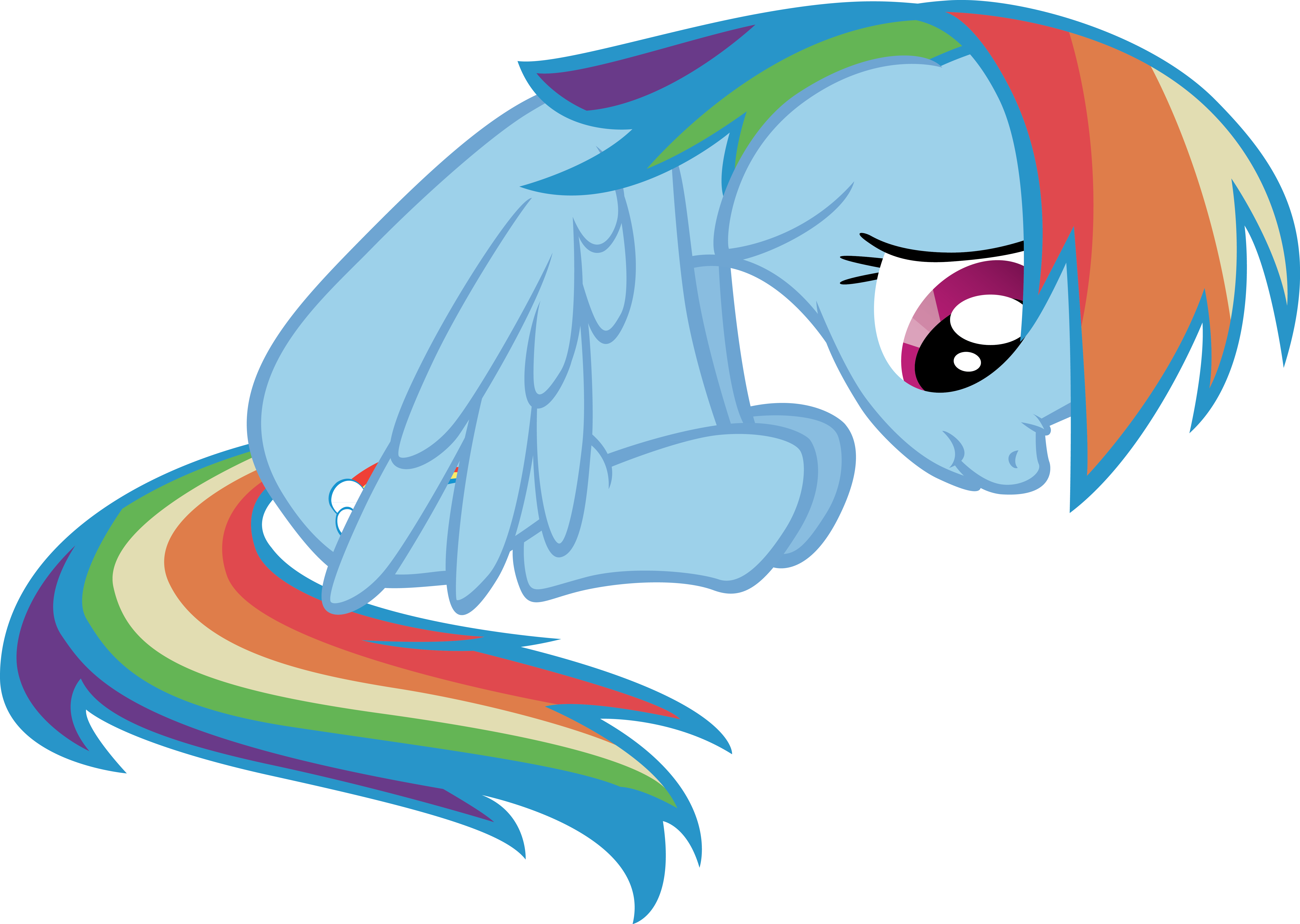 Crying Rainbow Dash by hombre0 on DeviantArt