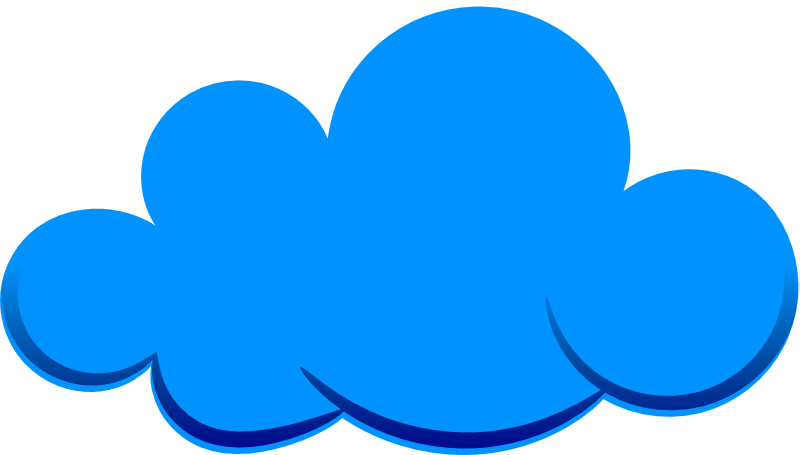 Blue cloud clipart png
