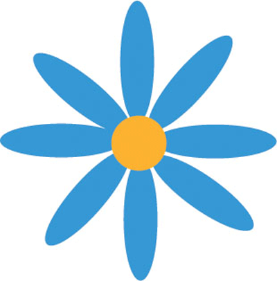 Blue Daisy Clip Art – Clipart Free Download