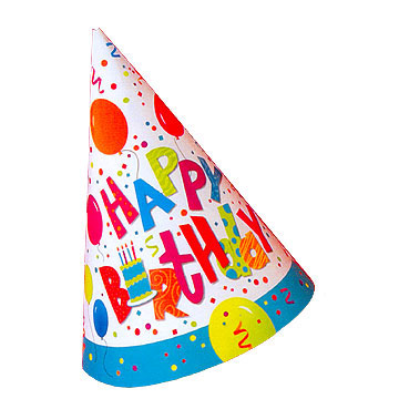 Happy birthday party hat clipart