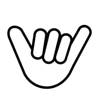 Shaka Hang Loose Decal
