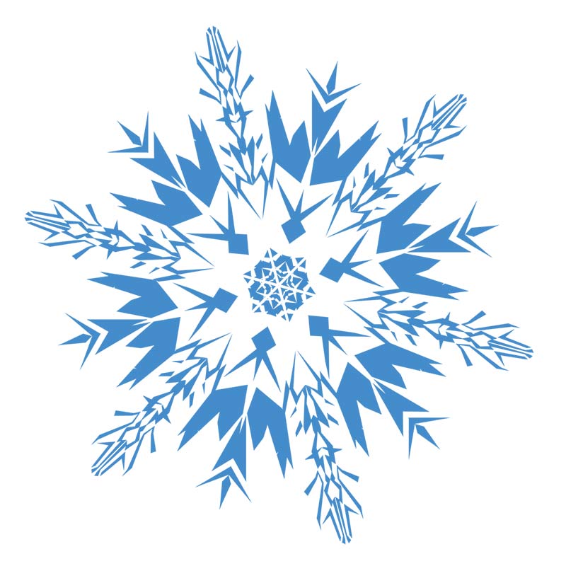Clip Art Snow Flakes - Tumundografico