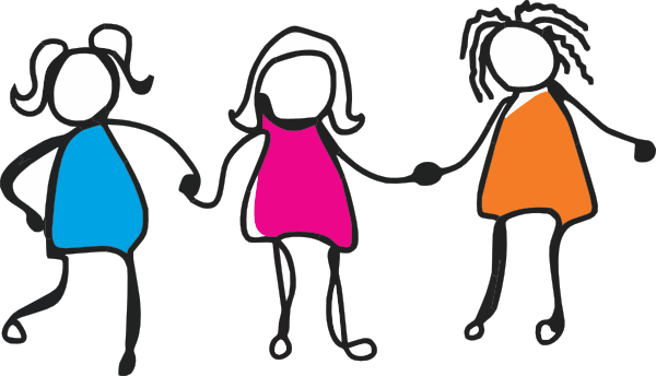 3 best friends clipart