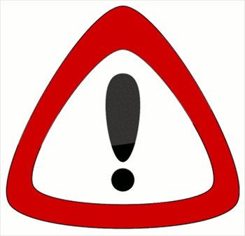 Caution symbol clip art