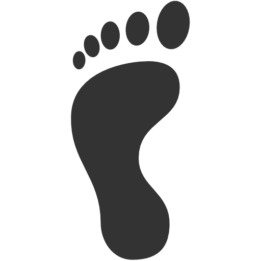 Meninggalkan jejak kaki,aplikasi,kaki,izquierda Ikon Gratis dari ...
