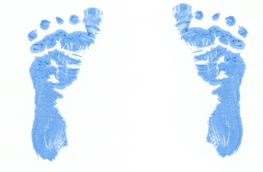 Blue Baby Feet Clipart