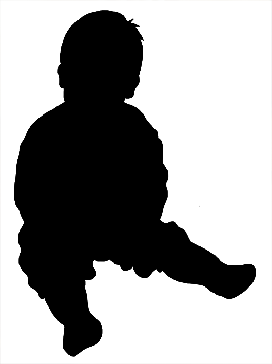 Crawling Baby Silhouette Clipart