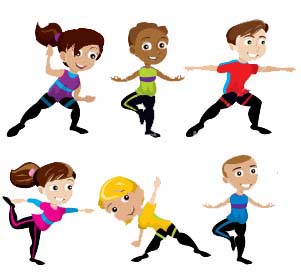 Kids doing yoga clipart - ClipartFox