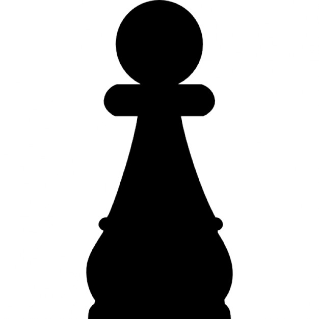 Pawn chess piece outline Icons | Free Download