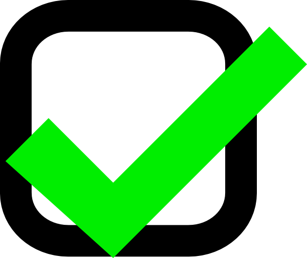 Nxt Checkbox Checked Ok clip art - vector clip art online, royalty ...