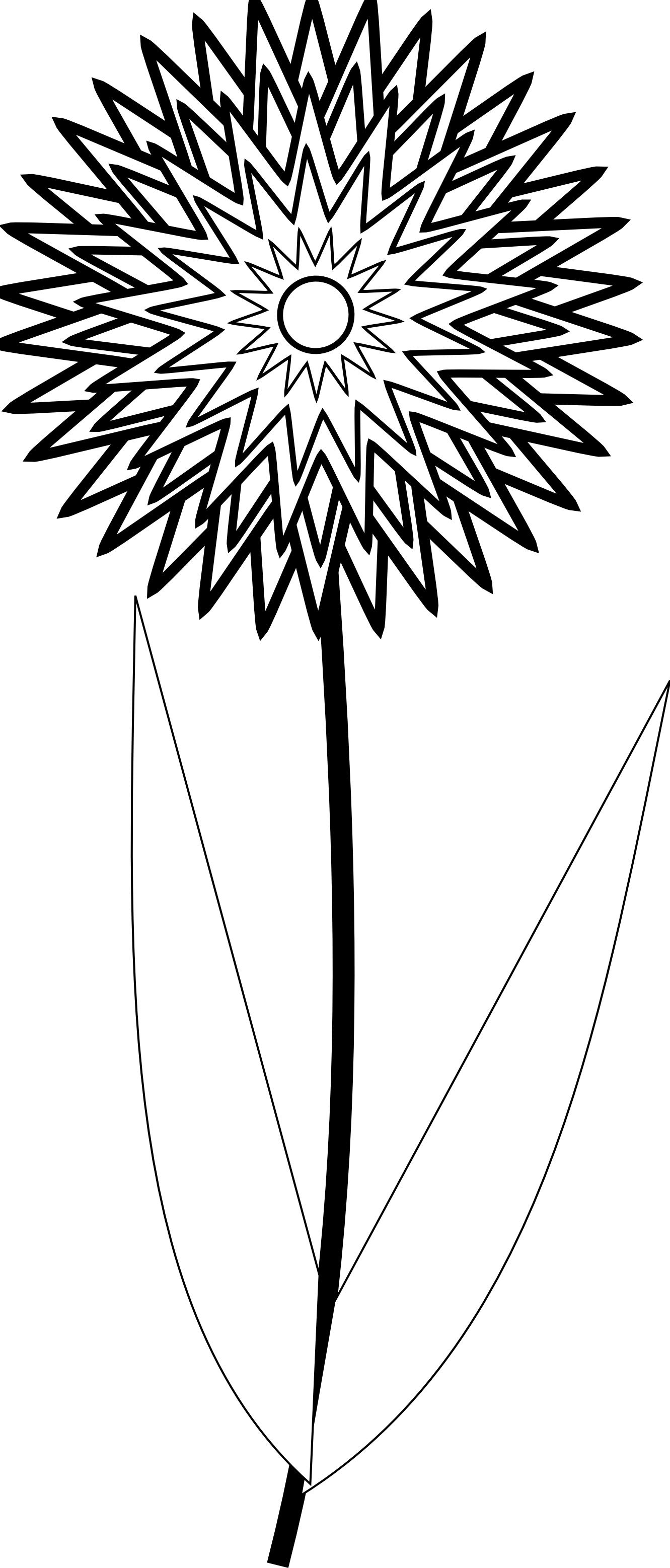 Flower Clip Art Black And White