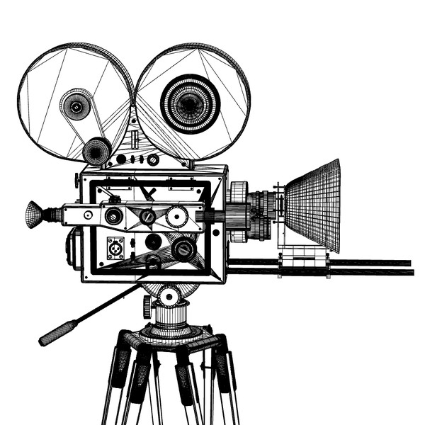 3d model classic film camera