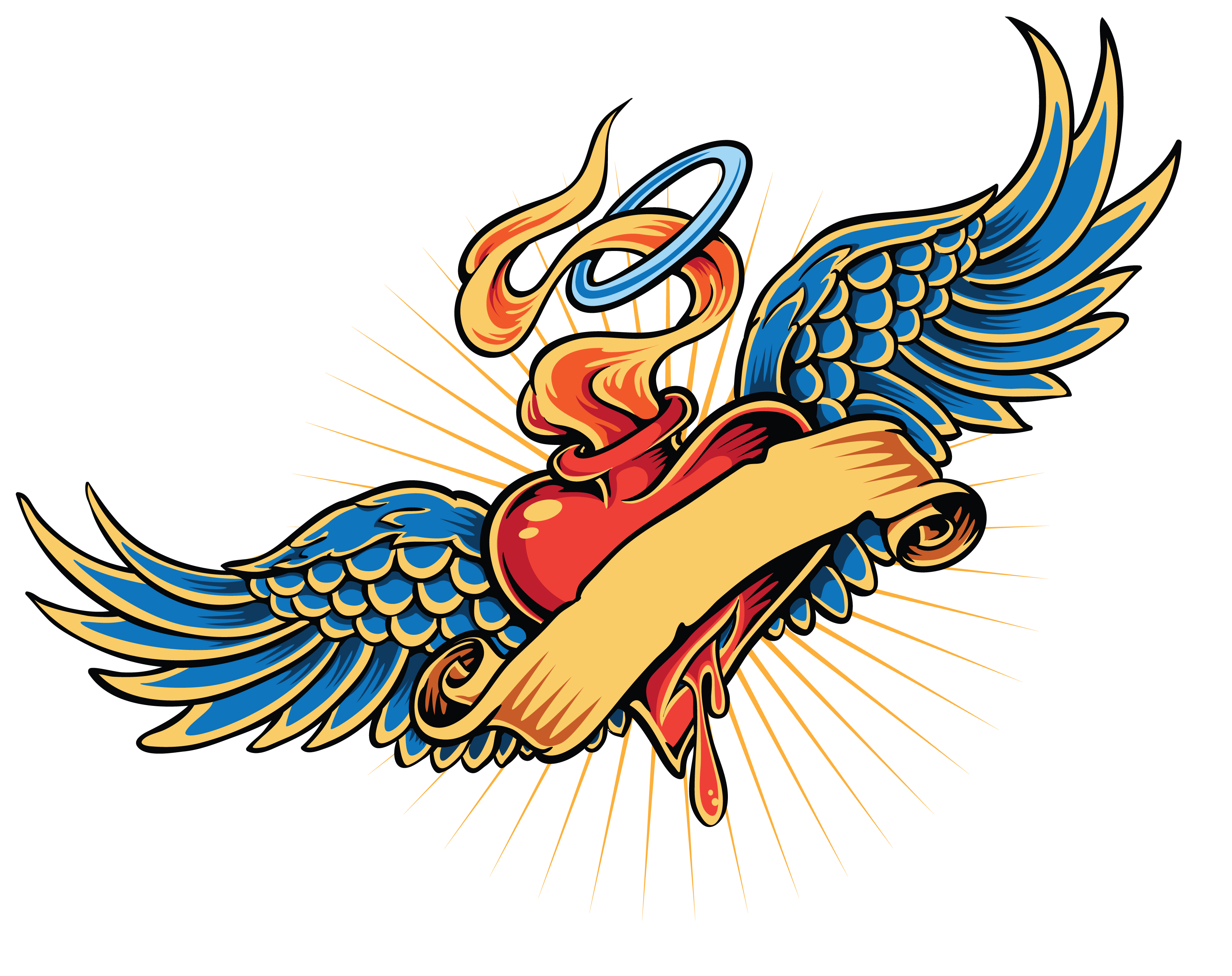 Heart And Wings Tattoo Designs - Free Download Tattoo #5962 Heart ...
