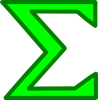 Sigma Sum Symbol clip art - vector clip art online, royalty free ...