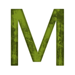 Green Grunge Clipart Icons Alphanumeric