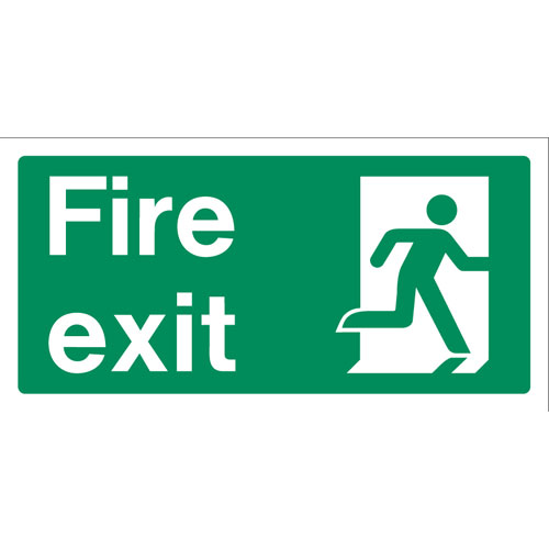 REF: S175 FIRE EXIT RUNNING MAN RIGHT Designs with Symbols to ISO ...