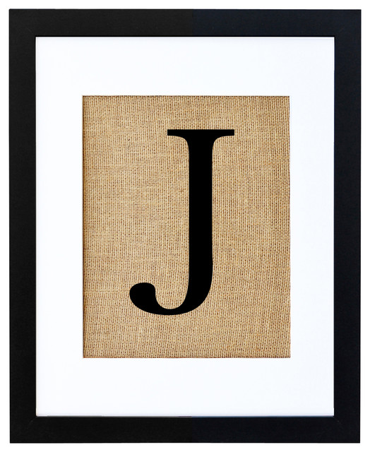 Letter J Art - eclectic - prints and posters - by Fiber and Water
