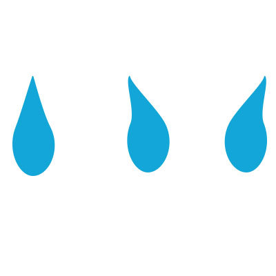 Raindrop Stencils for Painting Kids Room Wall by MyWallStencils