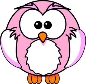 Pink Owl clip art - vector clip art online, royalty free & public ...