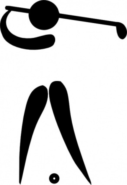Olympic Sports Golf Pictogram clip art | Download free Vector