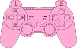 Ps3 Controller Pink clip art - vector clip art online, royalty ...