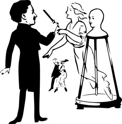 Download Magician With Magic Wand clip art Vector Free