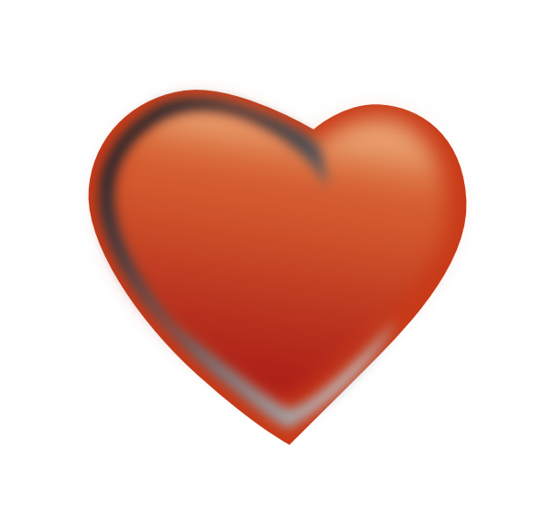 Red Heart clip art - vector clip art online, royalty free & public ...