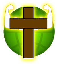 Cross with flexed Muscles | Cross Clip Art - Christart.