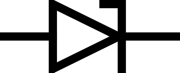 Zener Diode Symbol clip art Free vector in Open office drawing svg ...